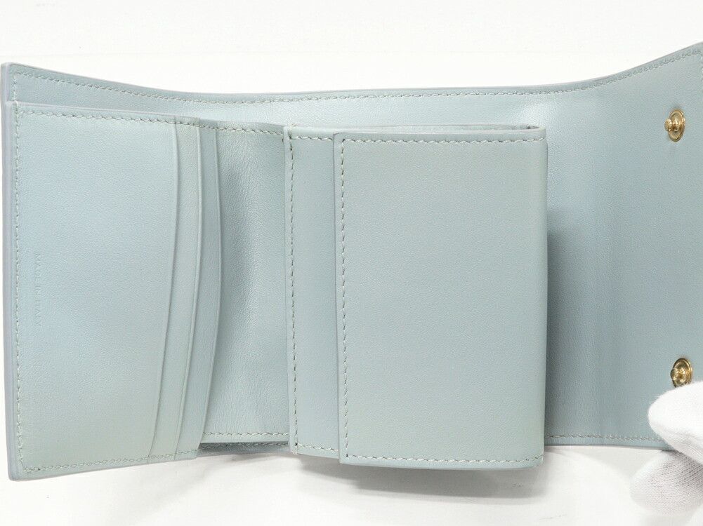 Celine Celine Celine Small Tri-fold Wallet Grained Calfskin Wallet Leather Short Wallet 10B573BEL DUTY FREE for USA Size ONE SIZE - 3 Thumbnail