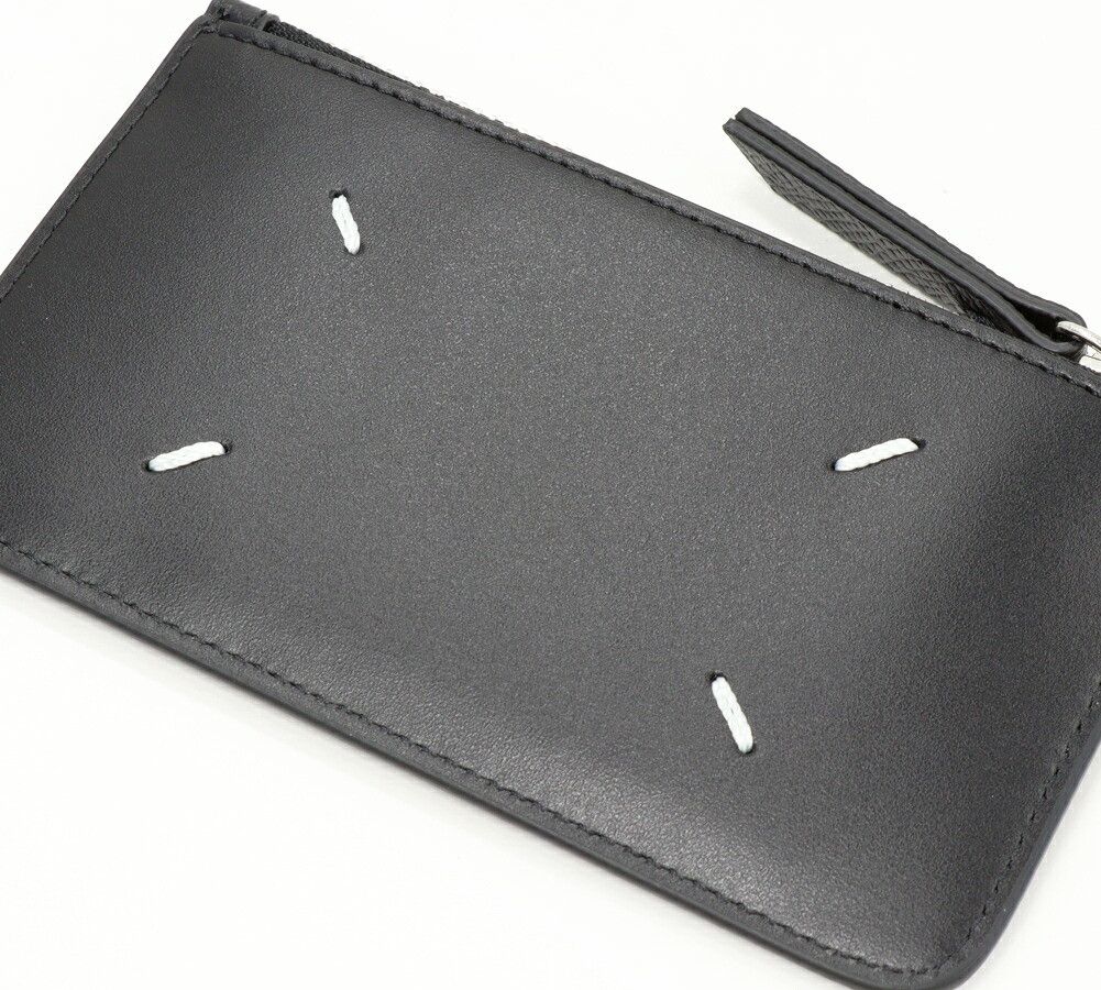 Maison Margiela Maison Margiela Maison Margiela Smooth Calf Leather Grain Calf Leather Card Coin Case Leather Coin Case SA1VX0008P4745T8013 DUTY FREE for USA Size ONE SIZE - 4 Thumbnail