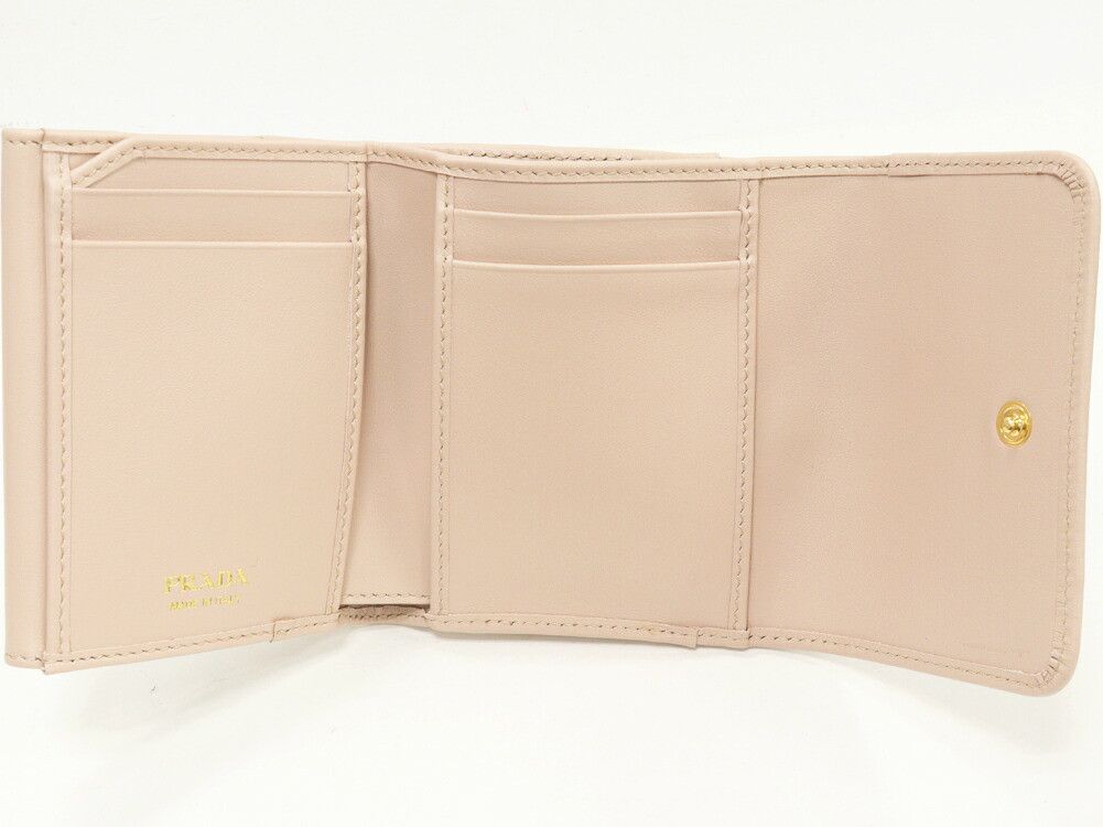 Prada Prada Prada Trifold Wallet Leather Short Wallet 1MH043 DUTY FREE for USA Size ONE SIZE - 3 Thumbnail