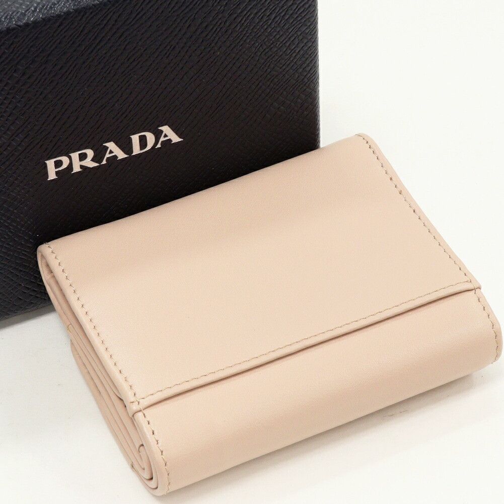 Prada Prada Prada Trifold Wallet Leather Short Wallet 1MH043 DUTY FREE for USA Size ONE SIZE - 2 Thumbnail