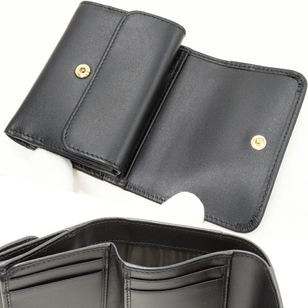 Prada Prada Prada Triangle Calf Leather Trifold Wallet Leather Short Wallet 1MH043 DUTY FREE for USA Size ONE SIZE - 4 Thumbnail