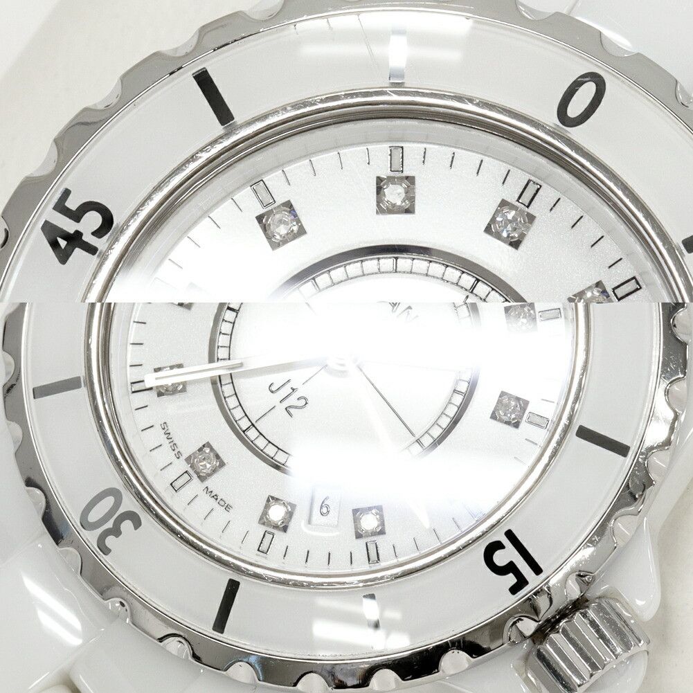 Chanel Chanel CHANEL J12 White Ceramic Watch Glass / Ceramic Quartz H1628 DUTY FREE for USA Size ONE SIZE - 5 Thumbnail