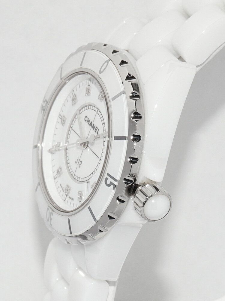 Chanel Chanel CHANEL J12 White Ceramic Watch Glass / Ceramic Quartz H1628 DUTY FREE for USA Size ONE SIZE - 3 Thumbnail