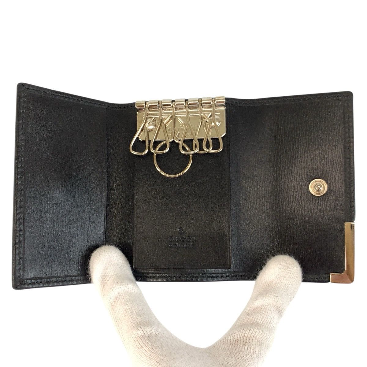 Gucci Gucci Gucci Leather Key Case Leather Key case 162777 DUTY FREE for USA Size ONE SIZE - 4 Thumbnail