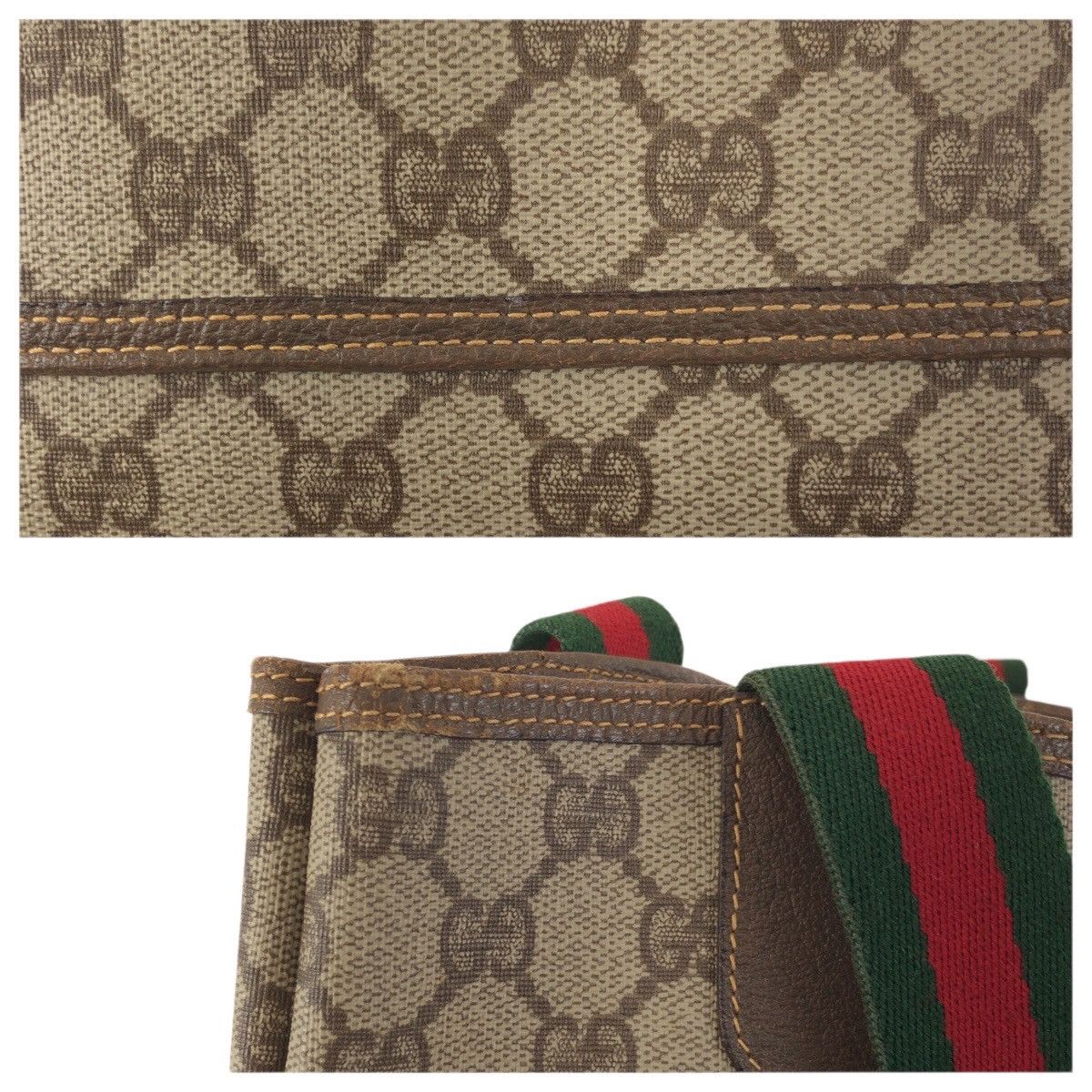 Gucci Gucci Gucci GG Supreme Canvas Leather 2way Bag Textile Tote Bag 0021236487 DUTY FREE for USA Size ONE SIZE - 5 Thumbnail
