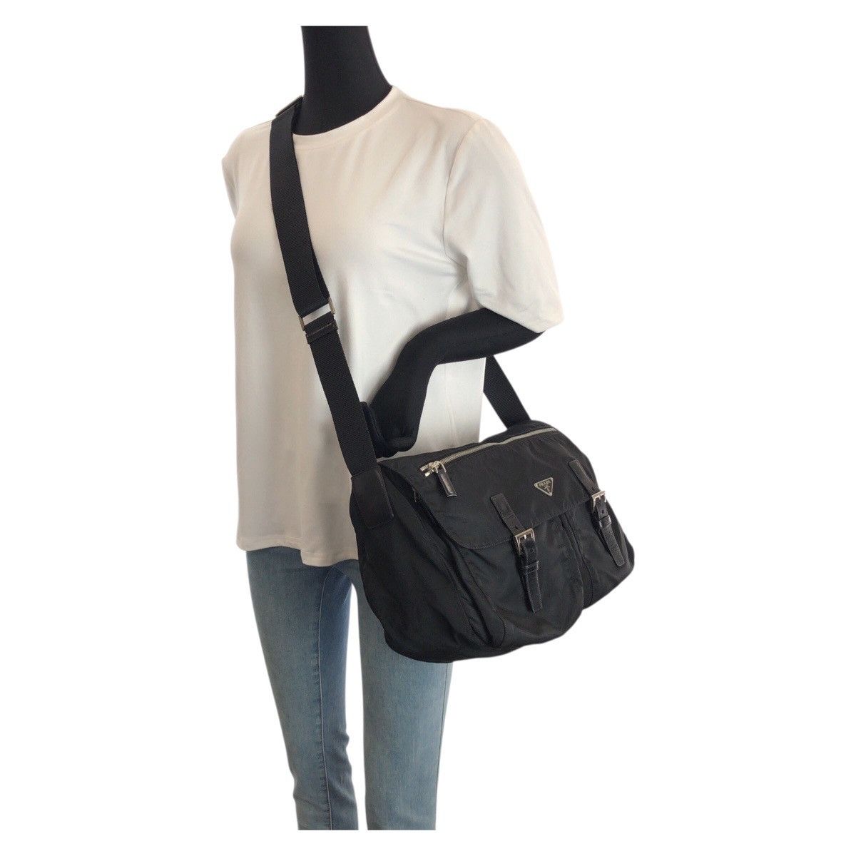 Prada Prada Prada Tessuto Nylon Shoulder Bag Textile Shoulder Bag DUTY FREE for USA Size ONE SIZE - 7 Thumbnail