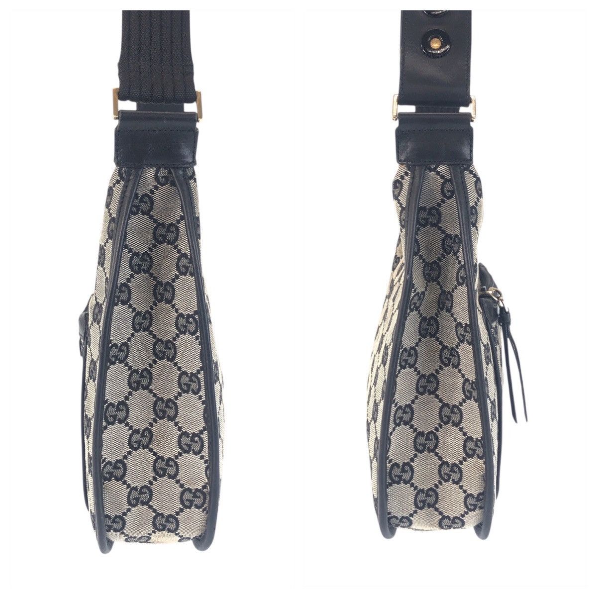 Gucci Gucci Gucci GG Canvas Leather Shoulder Bag Textile Shoulder Bag 0014198 DUTY FREE for USA Size ONE SIZE - 8 Thumbnail