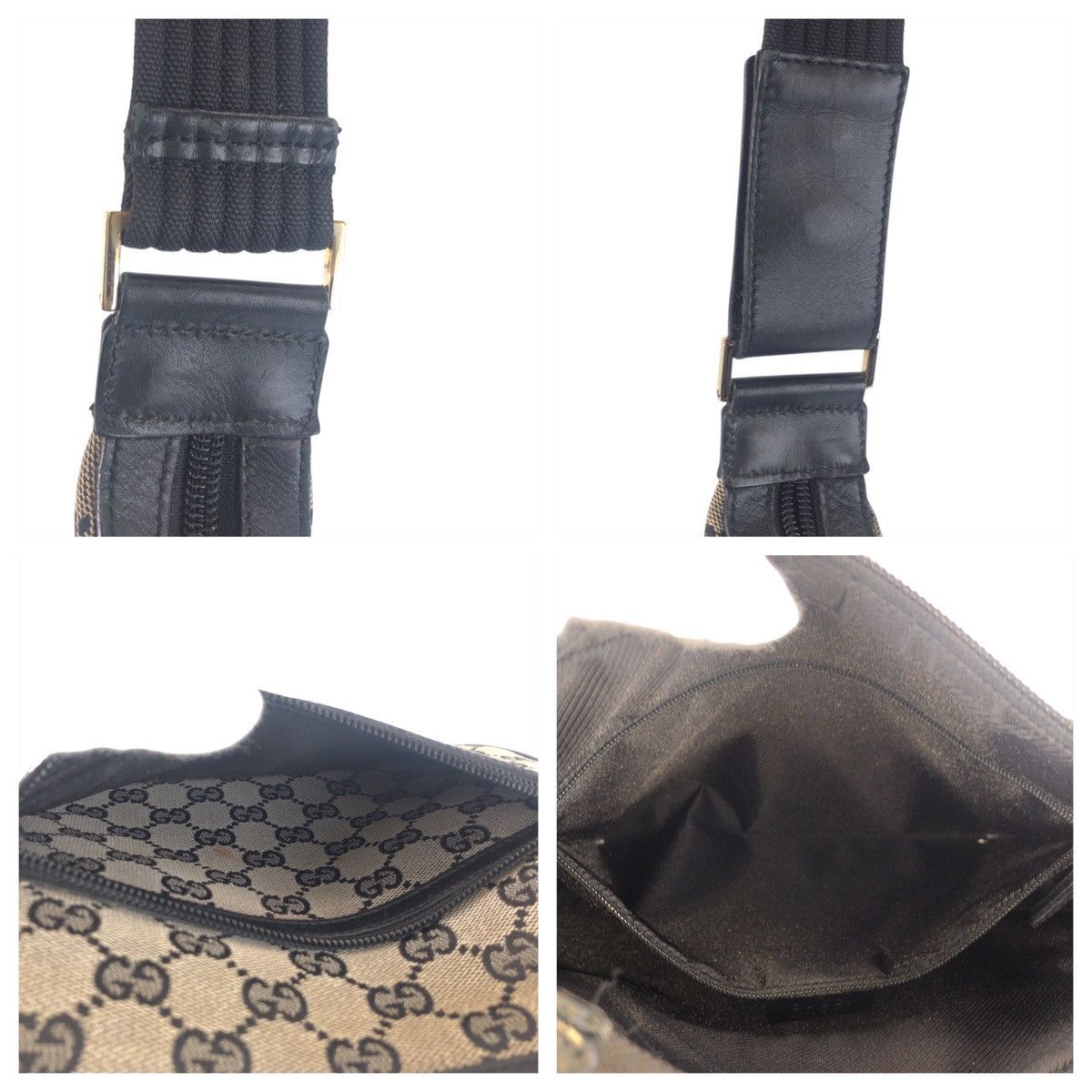 Gucci Gucci Gucci GG Canvas Leather Shoulder Bag Textile Shoulder Bag 0014198 DUTY FREE for USA Size ONE SIZE - 6 Thumbnail