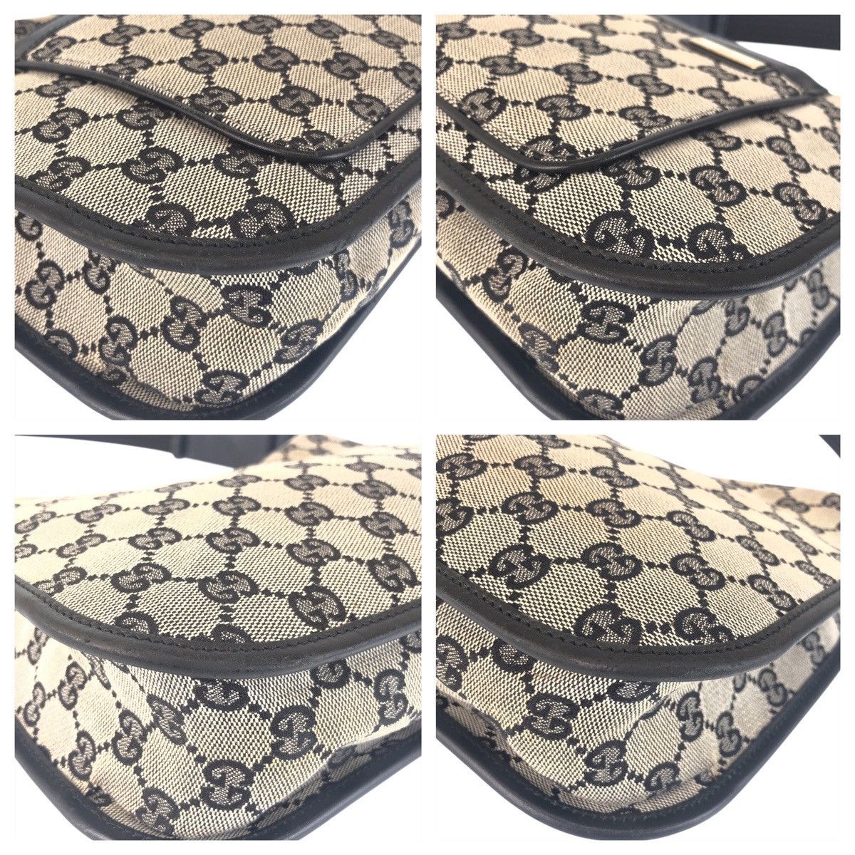 Gucci Gucci Gucci GG Canvas Leather Shoulder Bag Textile Shoulder Bag 0014198 DUTY FREE for USA Size ONE SIZE - 3 Thumbnail