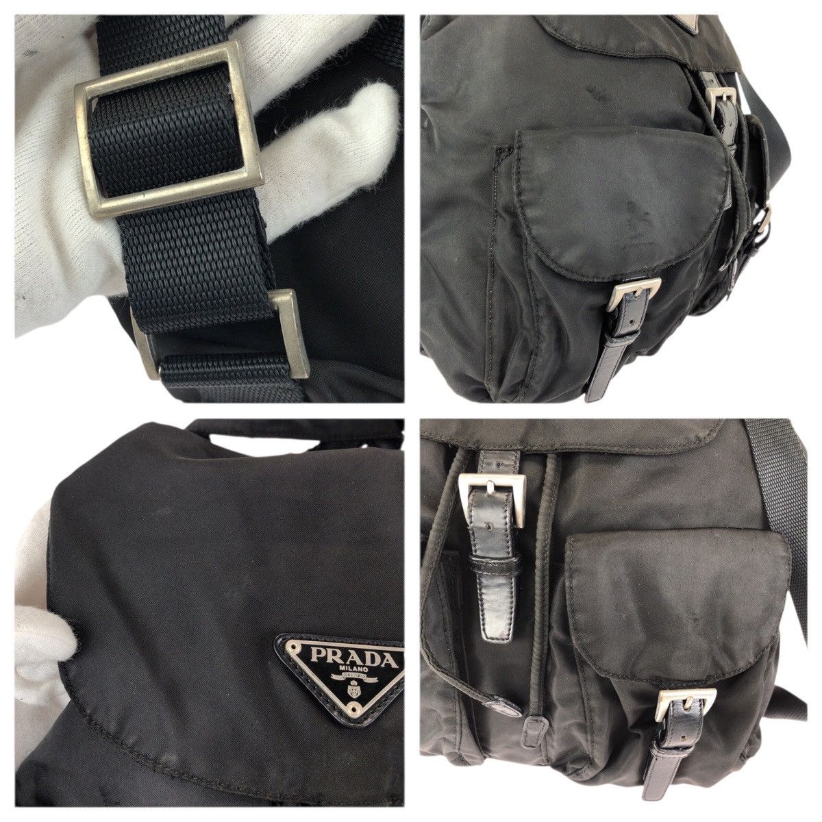 Prada Prada Prada Tessuto Nylon Leather Backpack Textile Backpack DUTY FREE for USA Size ONE SIZE - 5 Thumbnail