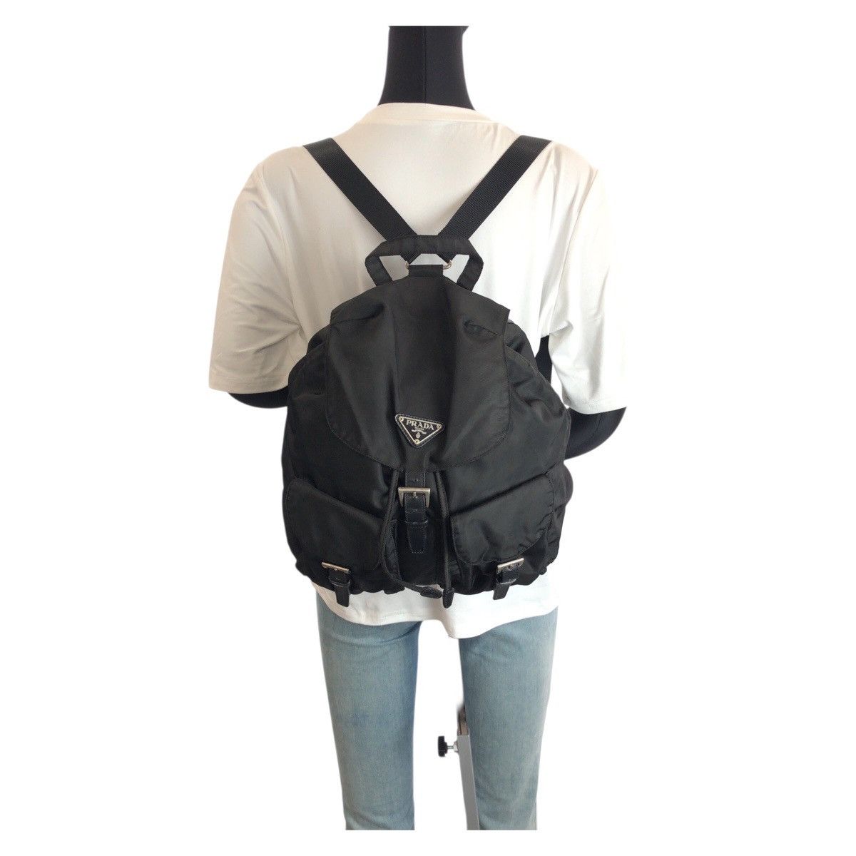 Prada Prada Prada Tessuto Nylon Leather Backpack Textile Backpack DUTY FREE for USA Size ONE SIZE - 7 Thumbnail