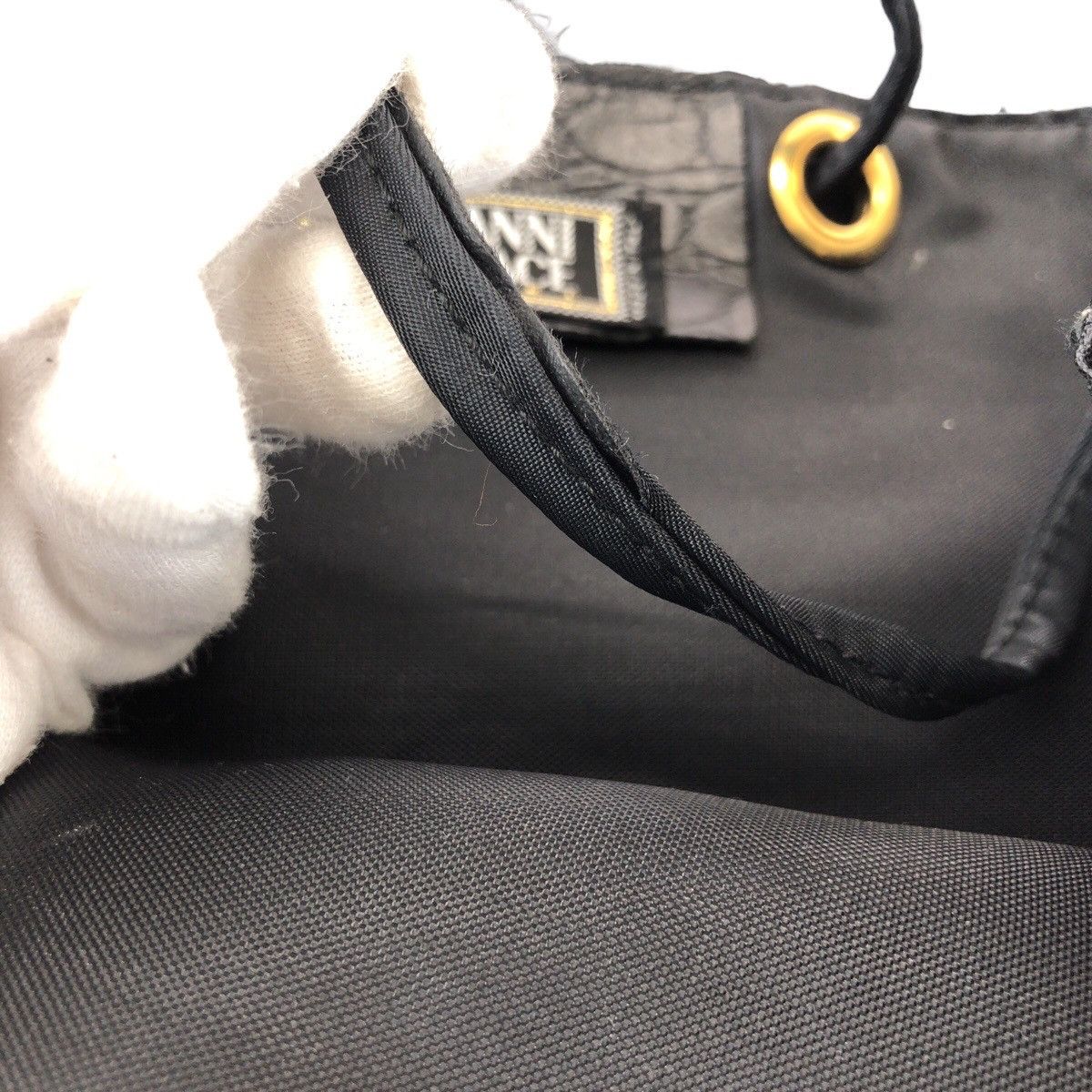 Versace Versace Versace Nylon Leather Backpack Textile Backpack DUTY FREE for USA Size ONE SIZE - 5 Thumbnail