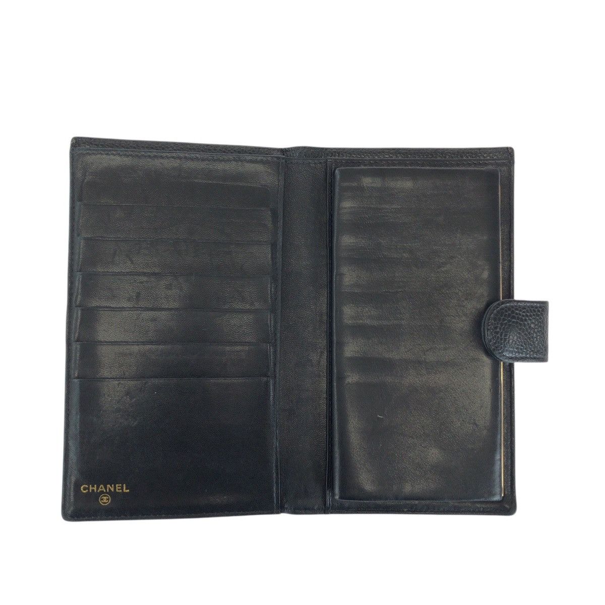 Chanel Chanel Chanel Caviar Skin Long Wallet Leather Long Wallet DUTY FREE for USA Size ONE SIZE - 8 Thumbnail