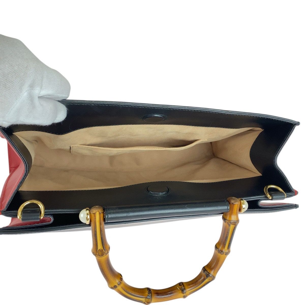 Gucci Gucci Gucci Nymphaea Bamboo Leather 2way Bag Leather Shoulder Bag 453764 DUTY FREE for USA Size ONE SIZE - 9 Thumbnail