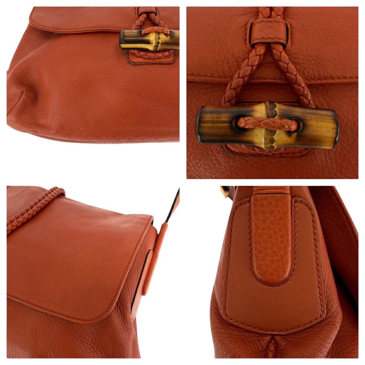 Gucci Gucci Gucci Bamboo Leather Shoulder Bag Leather Shoulder Bag 338985 DUTY FREE for USA Size ONE SIZE - 5 Thumbnail