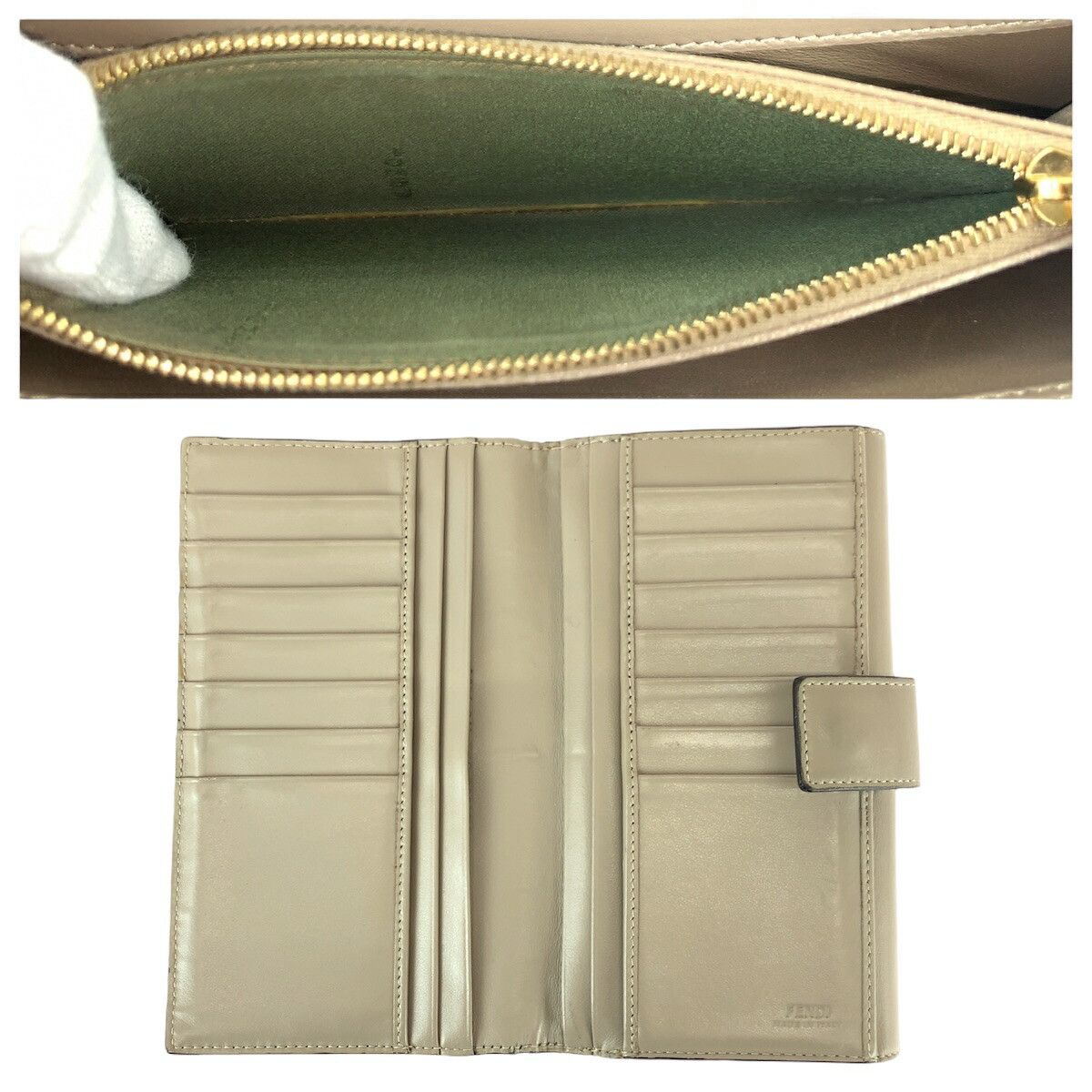 Fendi Fendi Fendi Peekaboo Leather Long Wallet Leather Long Wallet 8M0308 DUTY FREE for USA Size ONE SIZE - 9 Thumbnail
