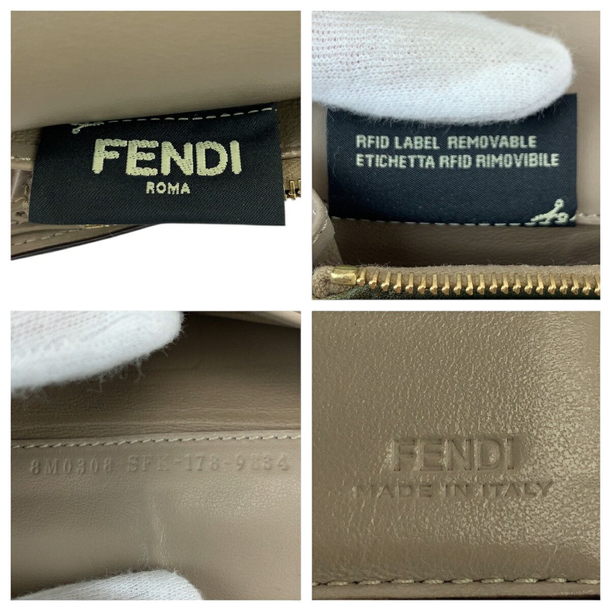 Fendi Fendi Fendi Peekaboo Leather Long Wallet Leather Long Wallet 8M0308 DUTY FREE for USA Size ONE SIZE - 5 Thumbnail