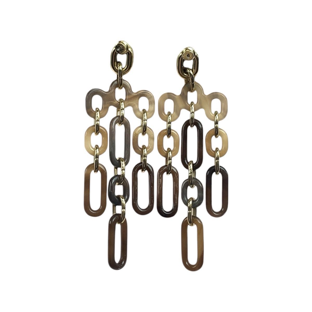 Hermes Hermes Hermes Reguil Buffalo Horn Metal Earrings Others Earrings DUTY FREE for USA Size ONE SIZE - 2 Thumbnail