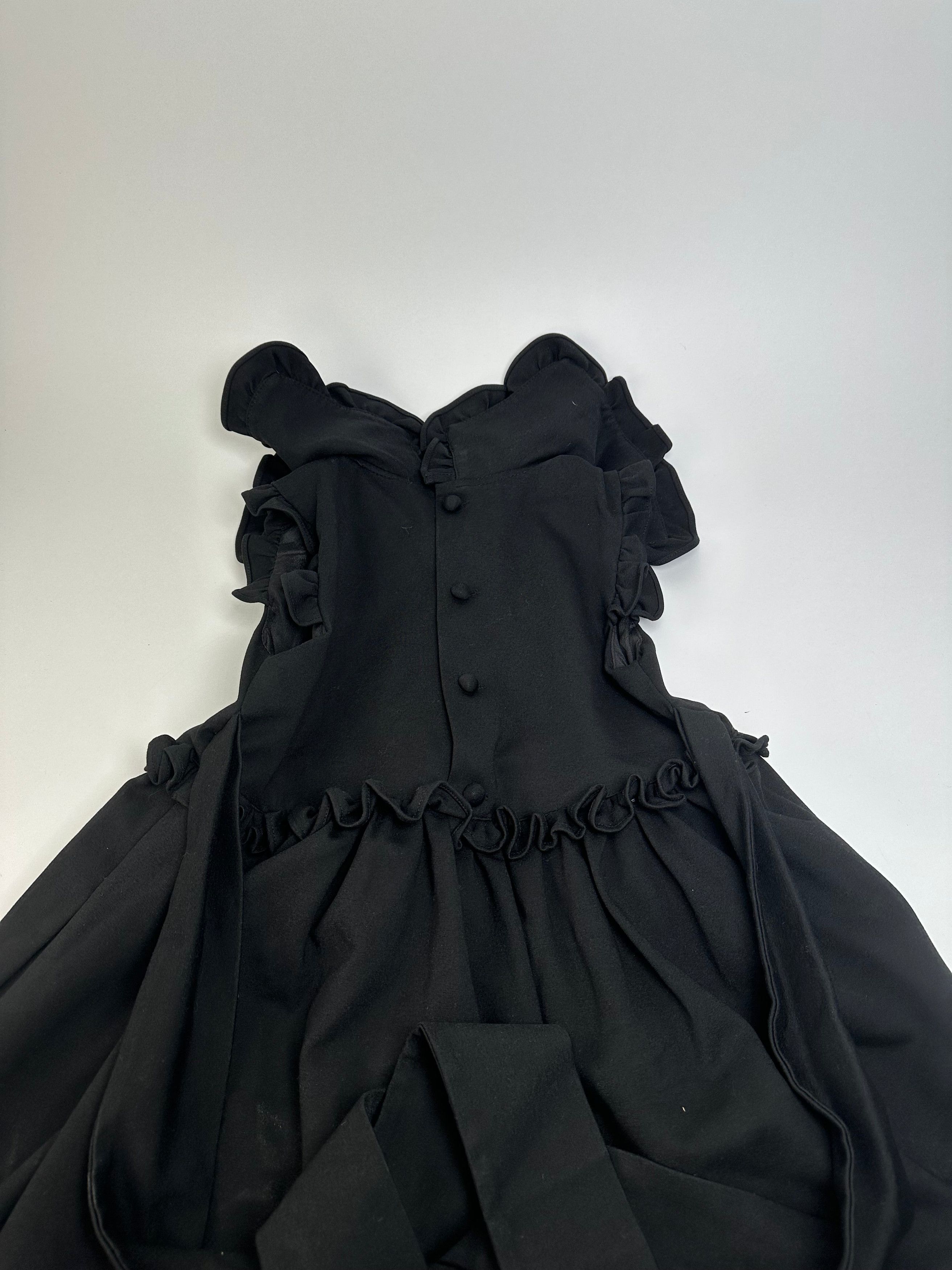 Balenciaga Vintage Cotton Blend Dress Y2K Black Size S / US 4 / IT 40 - 12 Thumbnail