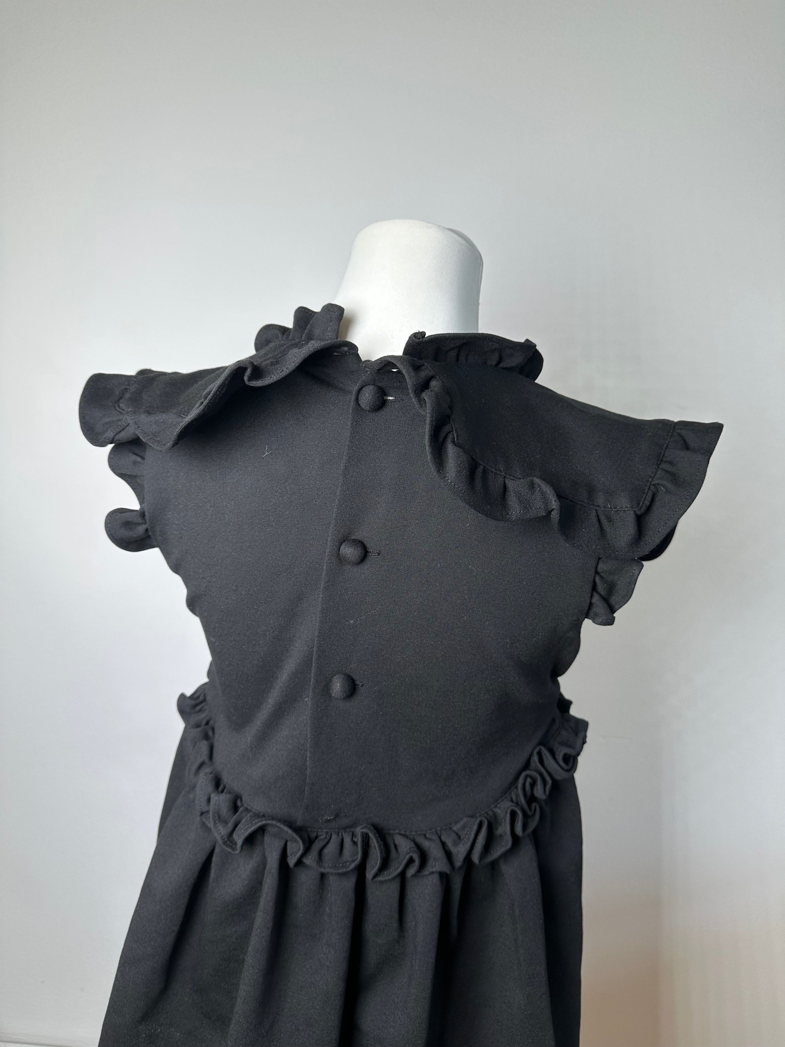 Balenciaga Vintage Cotton Blend Dress Y2K Black Size S / US 4 / IT 40 - 9 Thumbnail