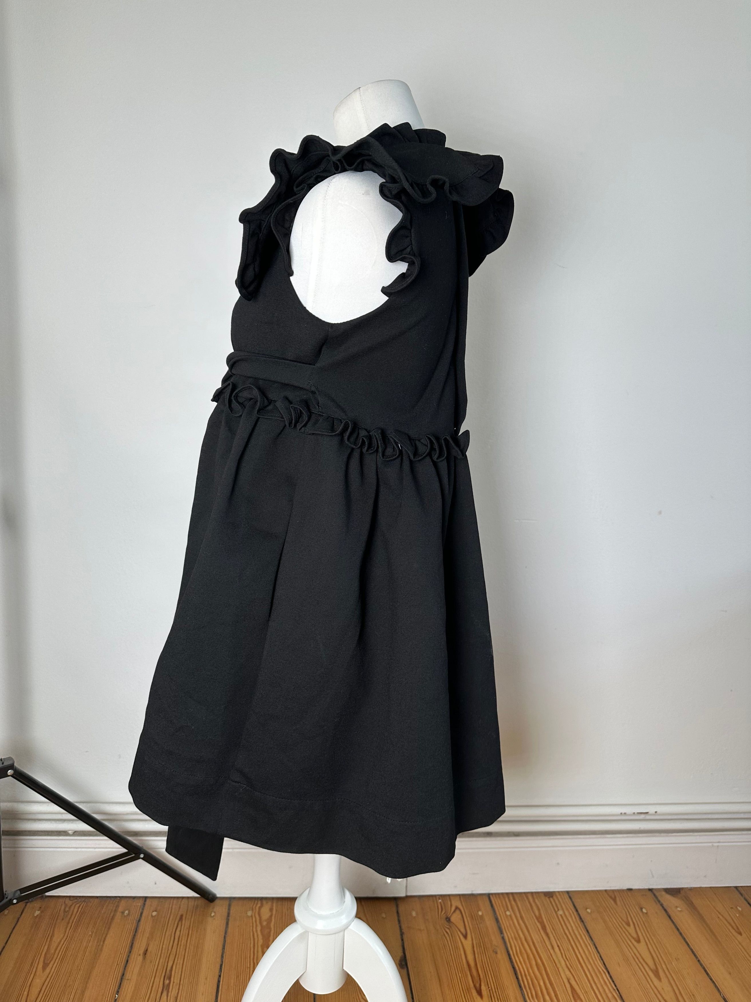 Balenciaga Vintage Cotton Blend Dress Y2K Black Size S / US 4 / IT 40 - 2 Thumbnail