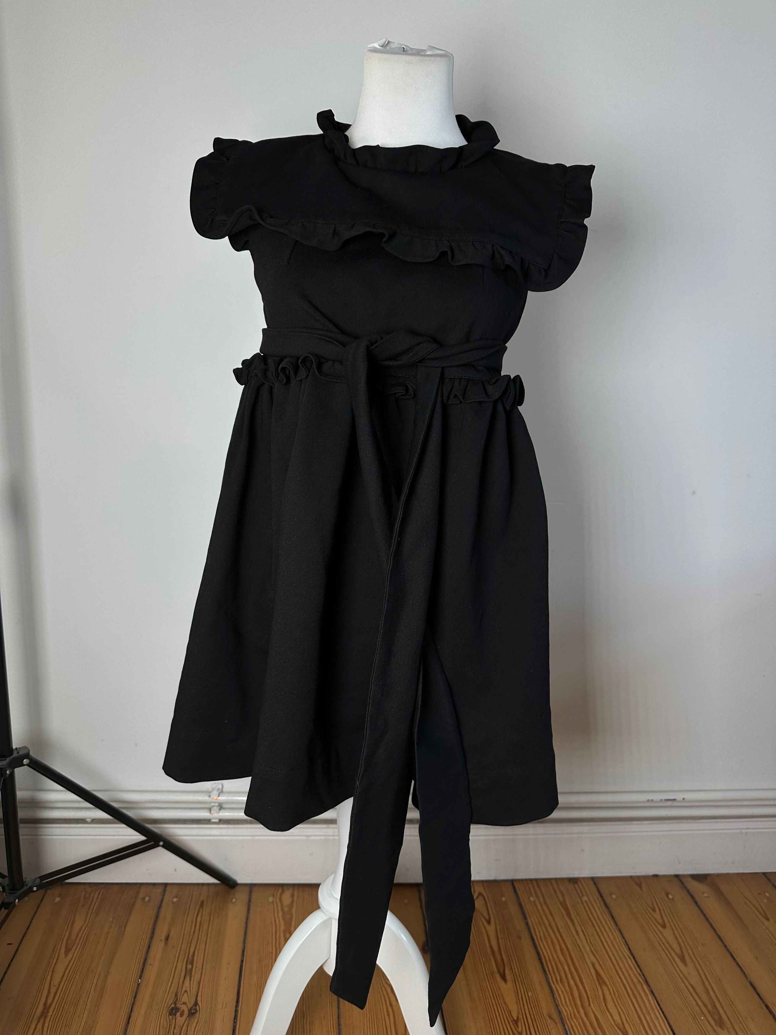 Balenciaga Vintage Cotton Blend Dress Y2K Black Size S / US 4 / IT 40 - 13 Thumbnail