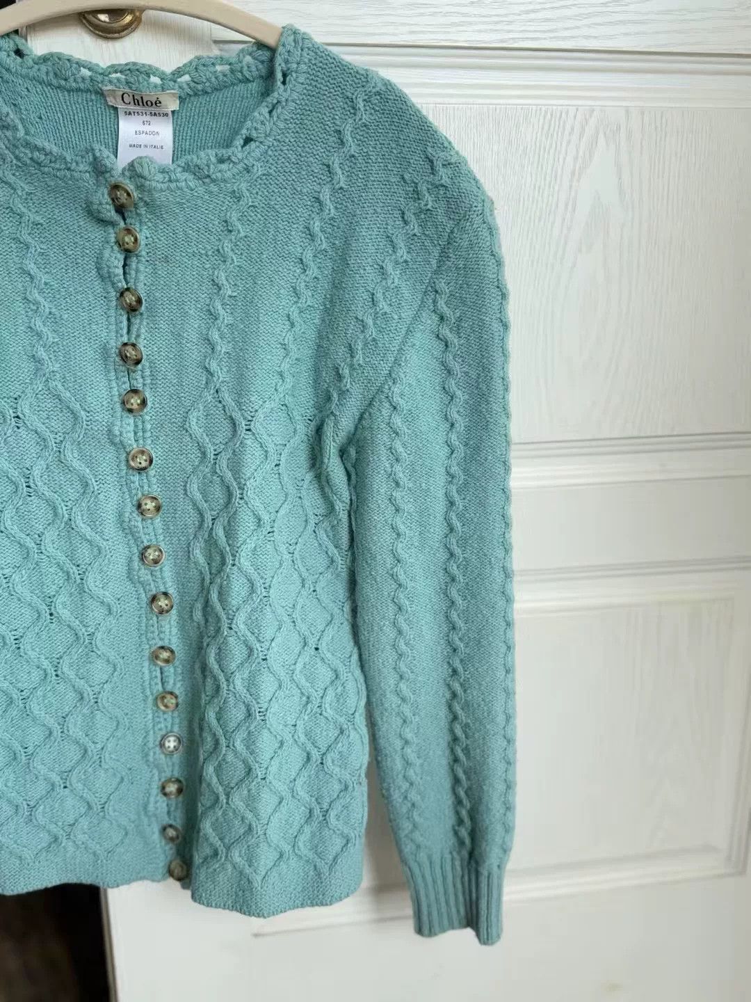 Vintage Chloé Wool Cardigan Size XS / US 0-2 / IT 36-38 - 3 Thumbnail