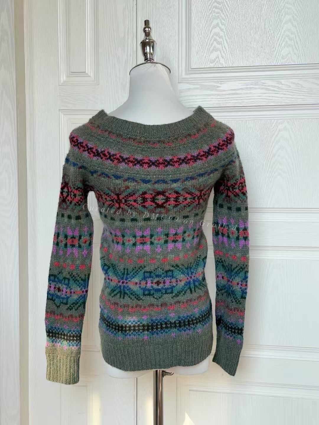 Vintage Vintage Ralph Lauren Jacquard Sweater Size US M / EU 48-50 / 2 - 2 Thumbnail