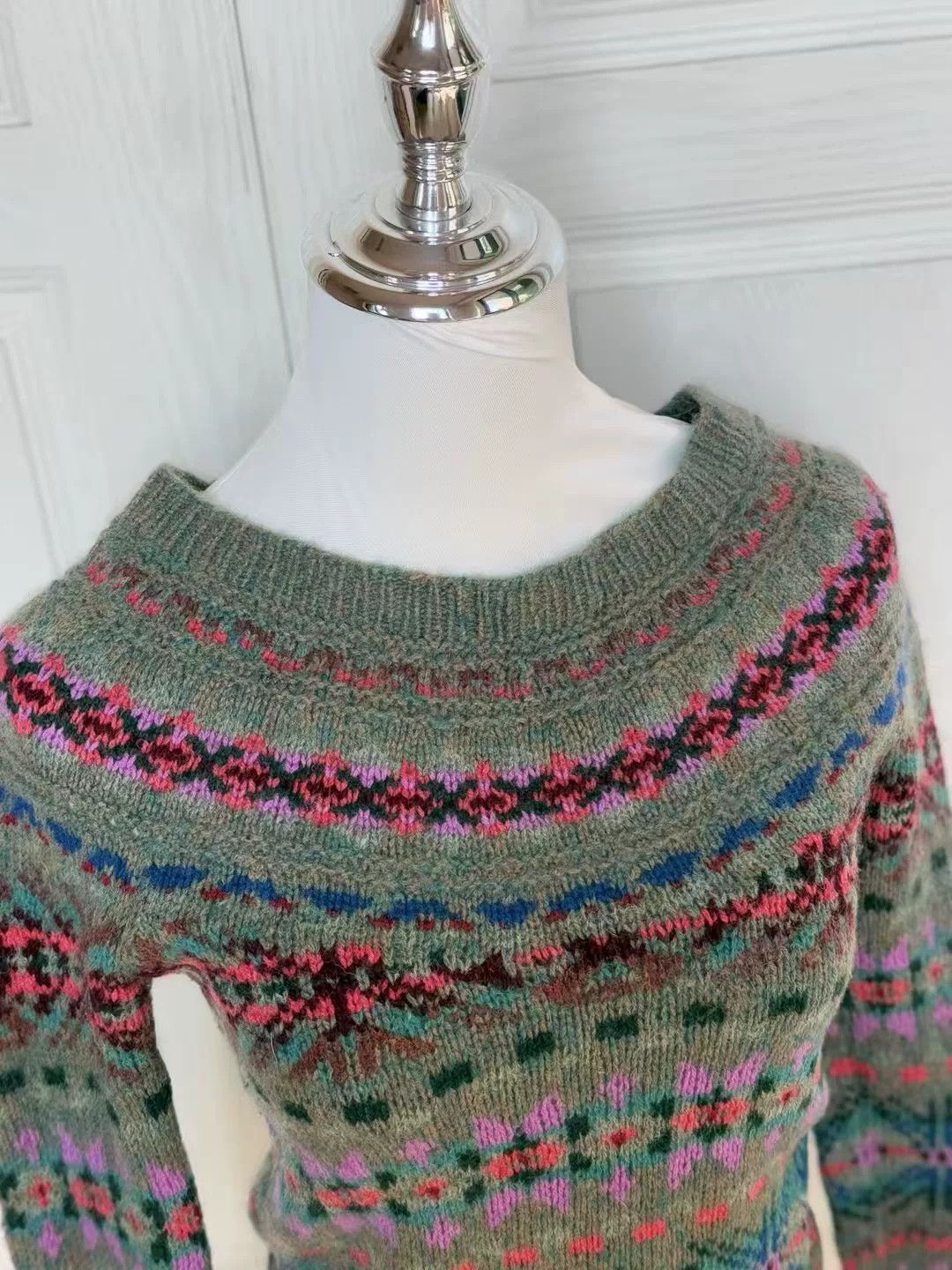 Vintage Vintage Ralph Lauren Jacquard Sweater Size US M / EU 48-50 / 2 - 4 Thumbnail