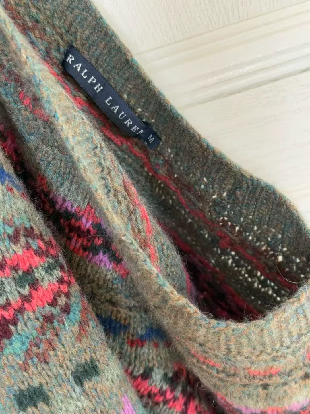 Vintage Vintage Ralph Lauren Jacquard Sweater Size US M / EU 48-50 / 2 - 8 Thumbnail
