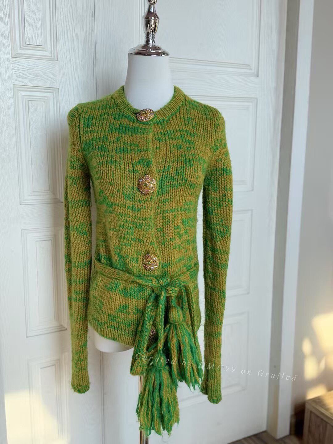 Manish Arora Manoush Wool Mohair Blend Cardigan Size XS / US 0-2 / IT 36-38 - 2 Thumbnail