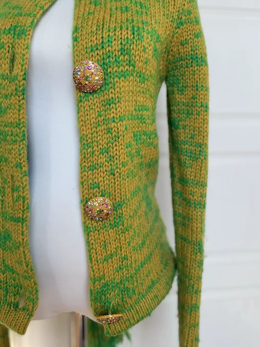 Manish Arora Manoush Wool Mohair Blend Cardigan Size XS / US 0-2 / IT 36-38 - 6 Thumbnail