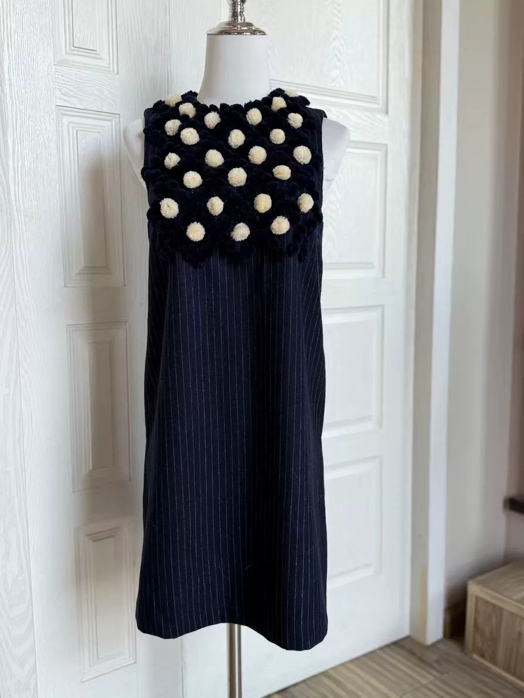 Vintage Manoush Wool Blend Vest Dress Size XS / US 0-2 / IT 36-38 - 3 Thumbnail