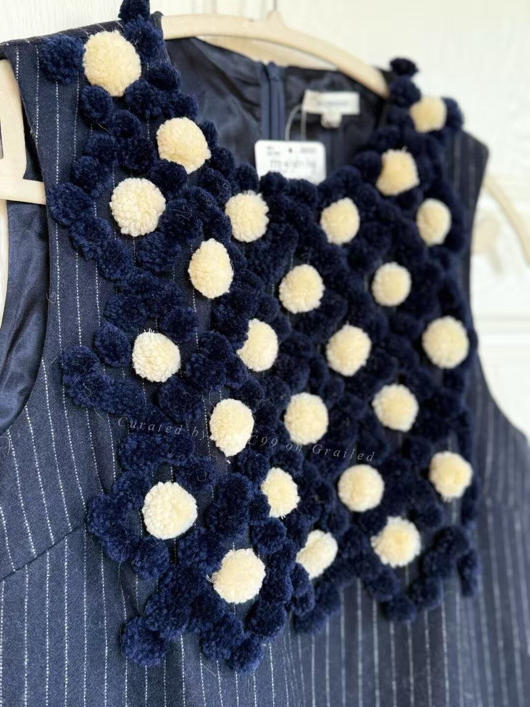 Vintage Manoush Wool Blend Vest Dress Size XS / US 0-2 / IT 36-38 - 5 Thumbnail