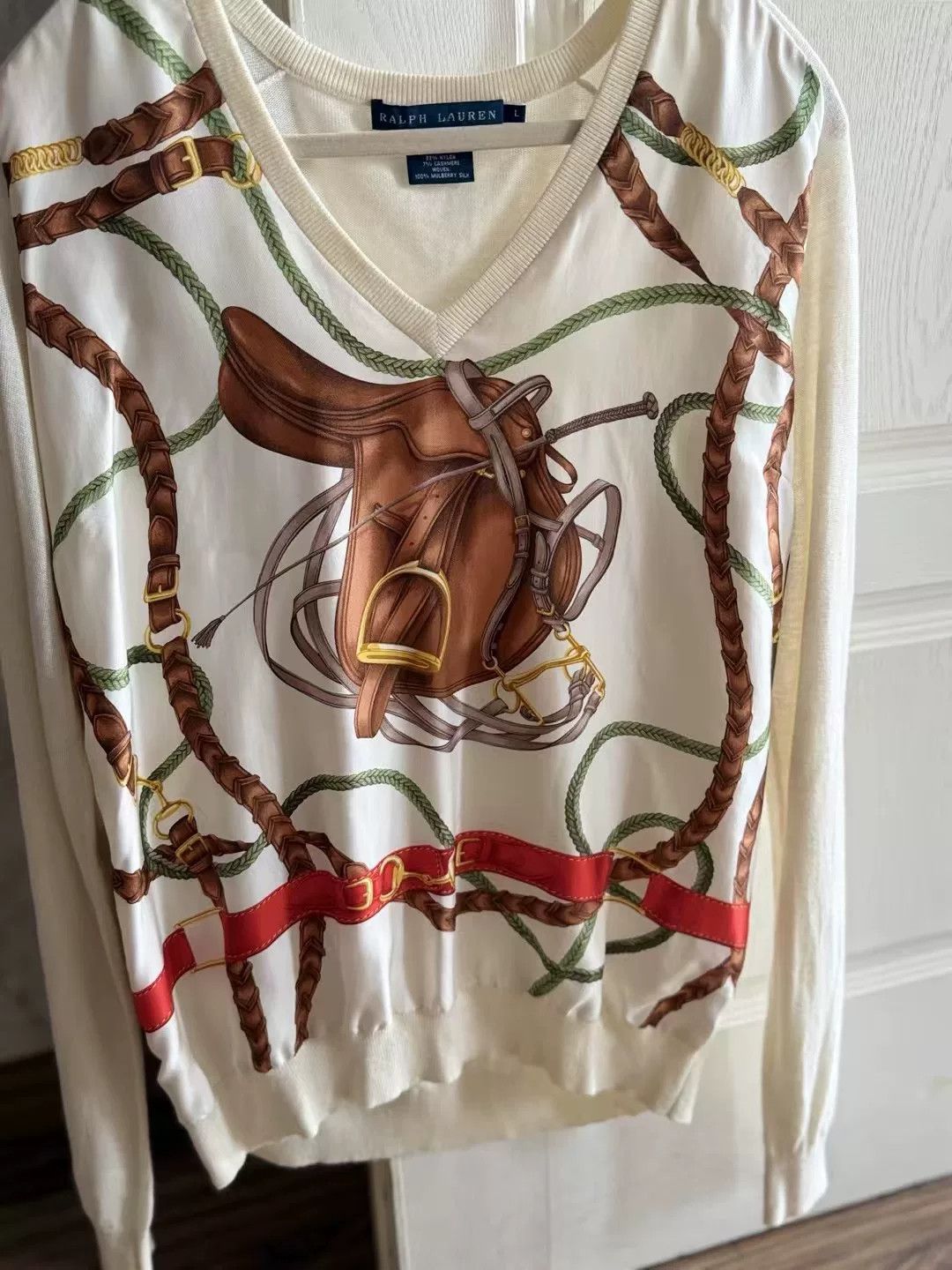 Ralph Lauren Ralph Lauren Wool Silk Knit Top Size L / US 10 / IT 46 - 4 Thumbnail