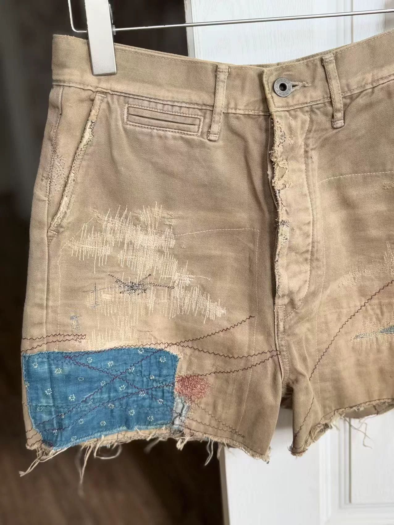 Kapital Kapital Vintage Fabric Patchwork Casual Shorts Size US 36 / EU 52 - 3 Thumbnail