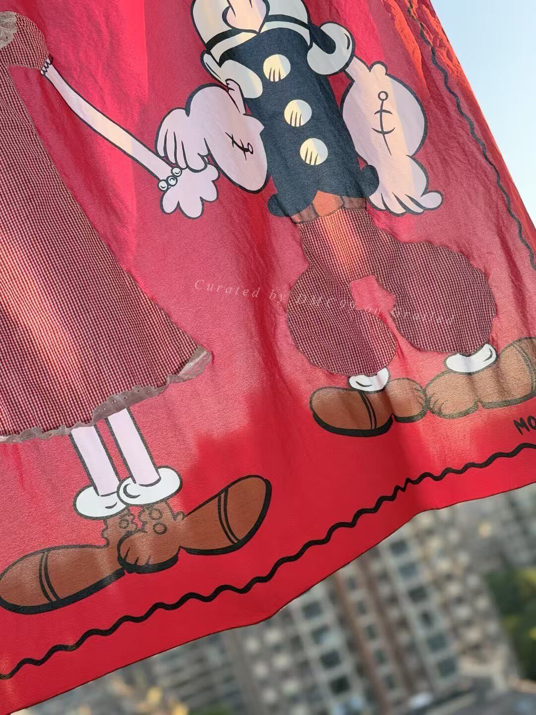 Moschino Vintage Moschino Popeye Square Scarf Size ONE SIZE - 4 Thumbnail