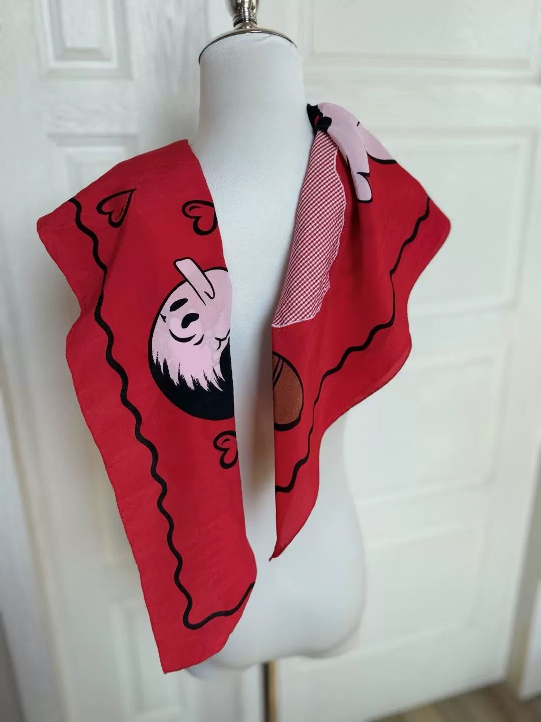 Moschino Vintage Moschino Popeye Square Scarf Size ONE SIZE - 7 Thumbnail