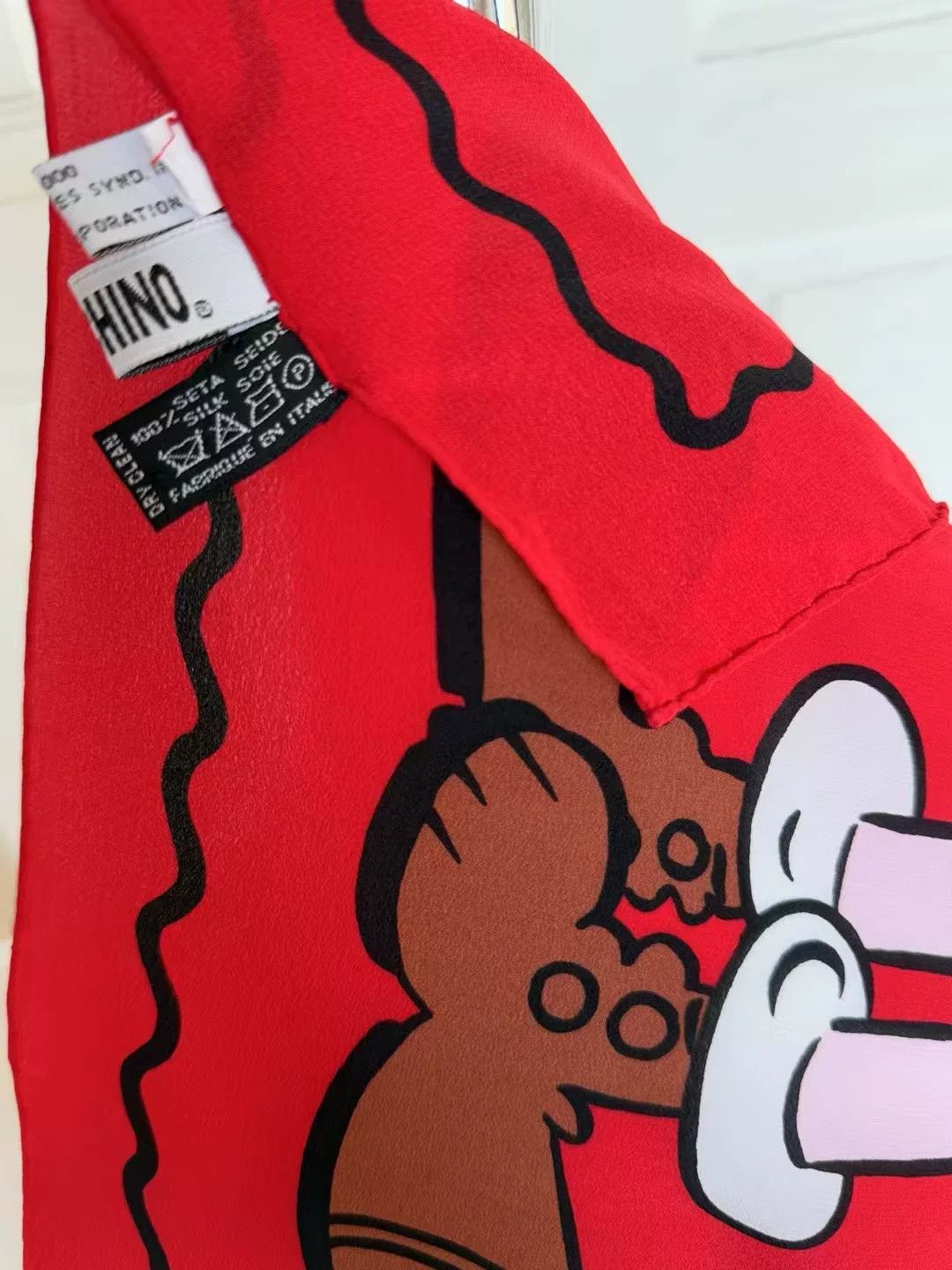 Moschino Vintage Moschino Popeye Square Scarf Size ONE SIZE - 9 Thumbnail
