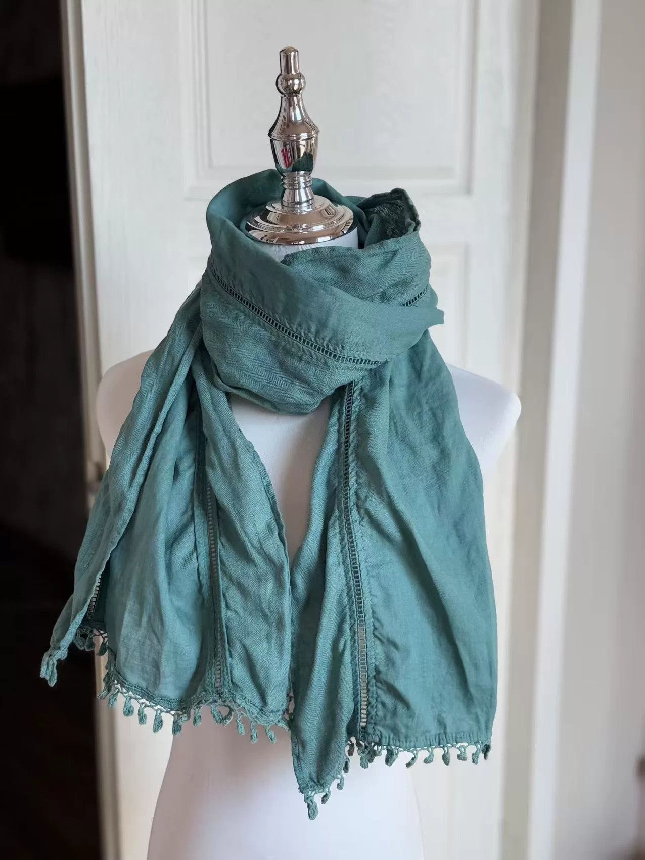 Kapital Kapital Cotton Linen Scarf Size ONE SIZE - 3 Thumbnail