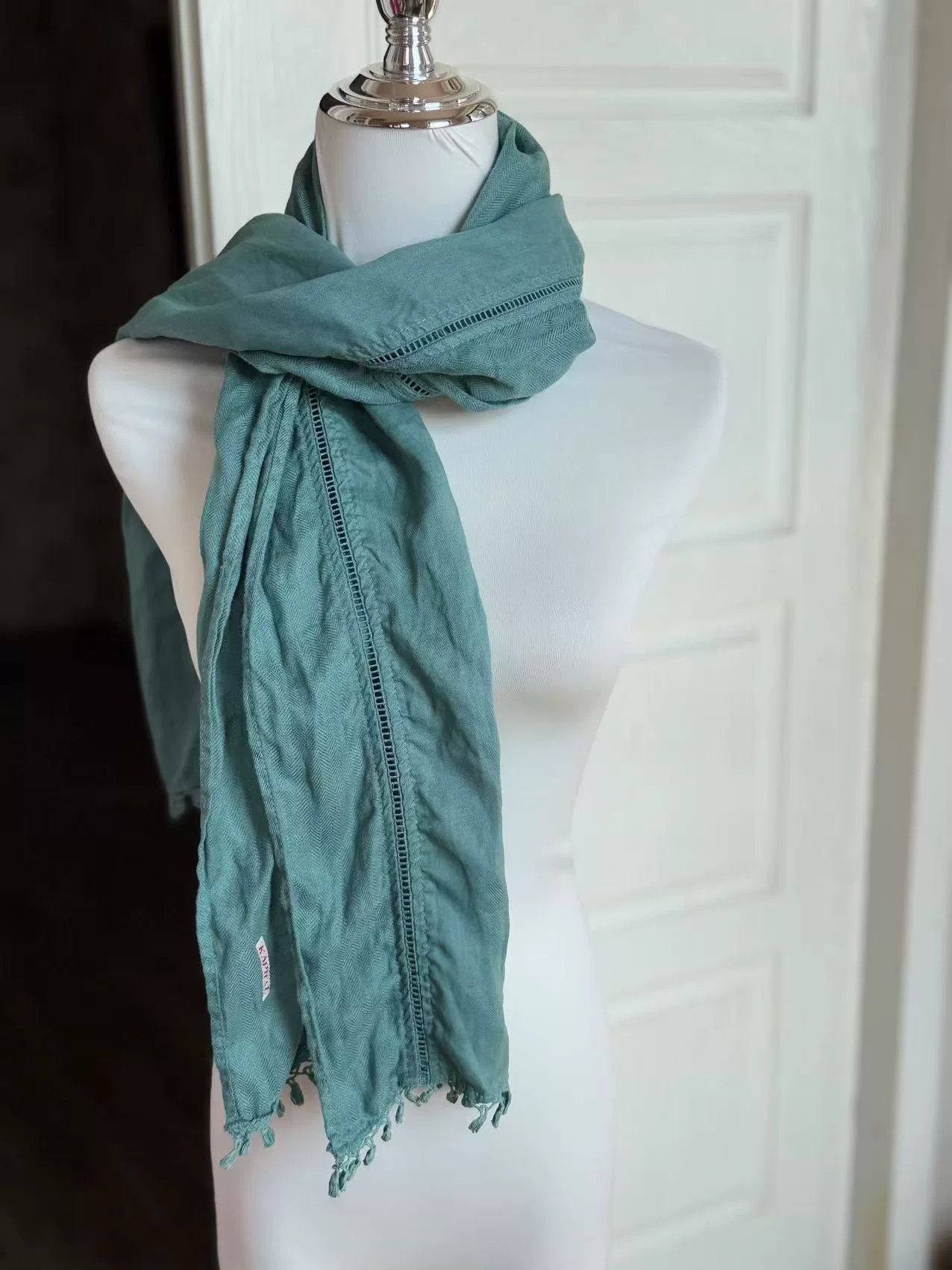 Kapital Kapital Cotton Linen Scarf Size ONE SIZE - 2 Thumbnail