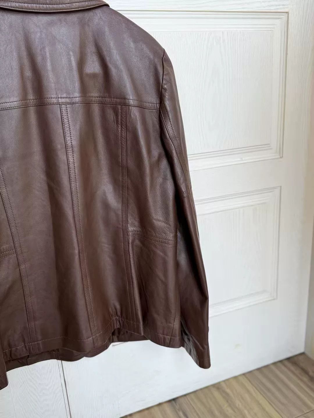 Vintage Vintage Lambskin Leather Jacket Size XL / US 12-14 / IT 48-50 - 4 Thumbnail