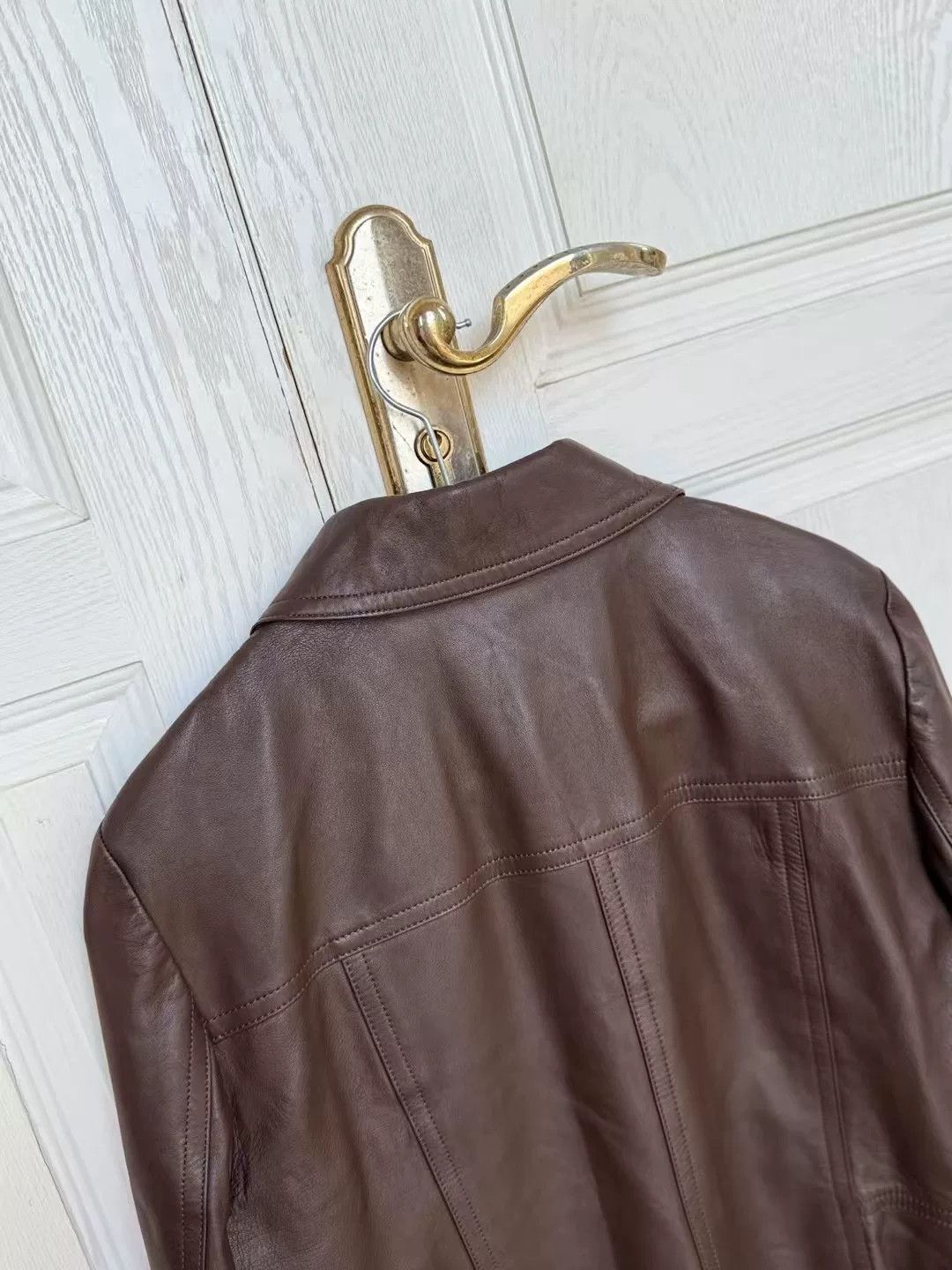 Vintage Vintage Lambskin Leather Jacket Size XL / US 12-14 / IT 48-50 - 5 Thumbnail