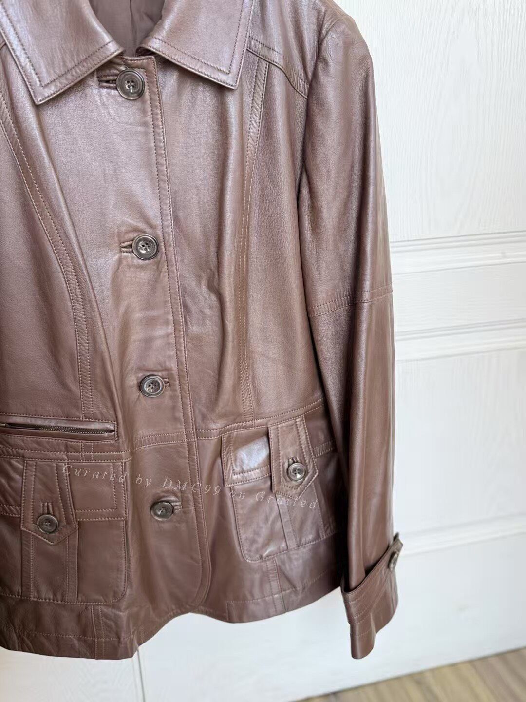 Vintage Vintage Lambskin Leather Jacket Size XL / US 12-14 / IT 48-50 - 7 Thumbnail