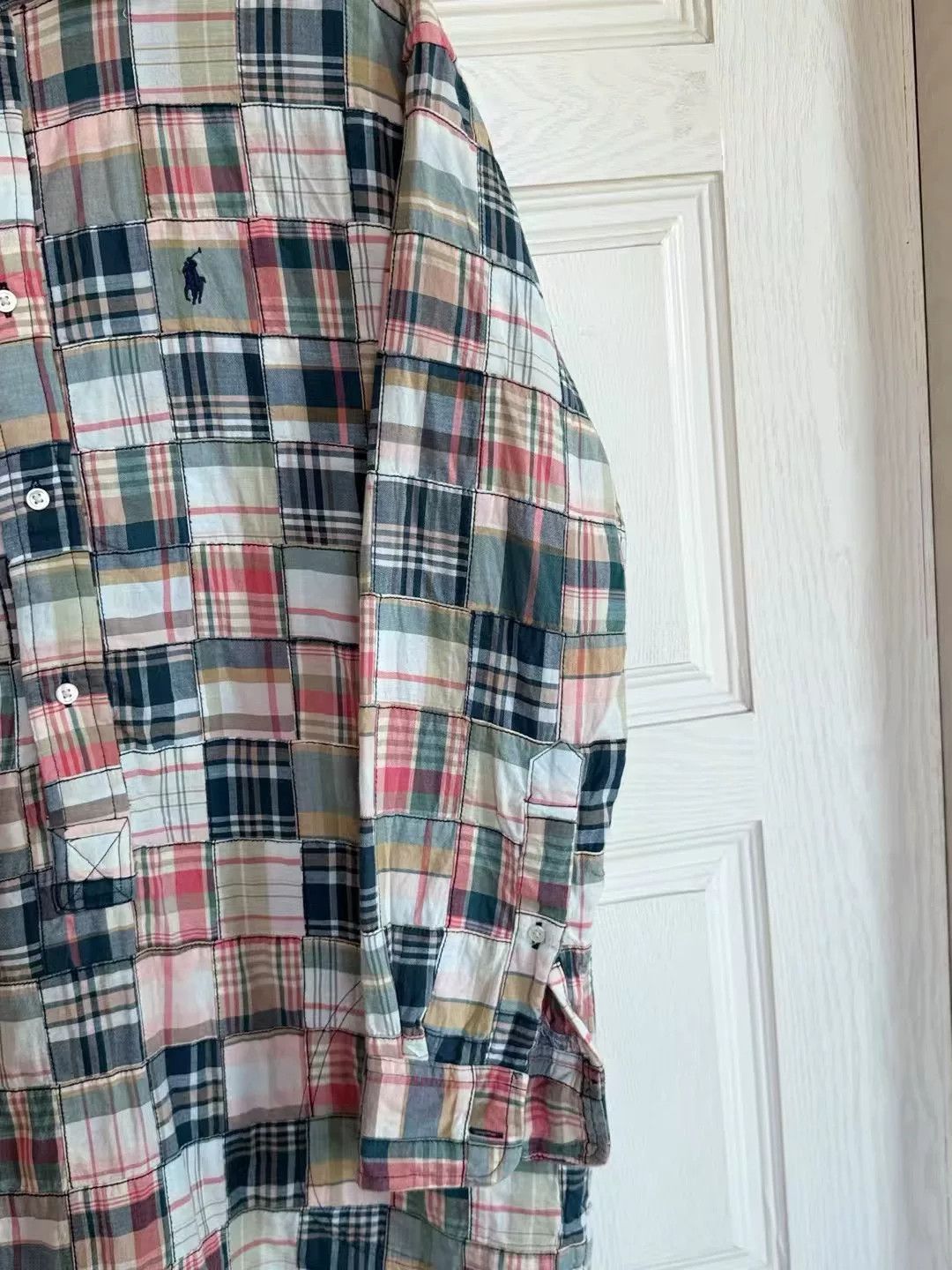 Polo Ralph Lauren Polo Ralph Lauren Patchwork Shirt Dress Size XL / US 12-14 / IT 48-50 - 4 Thumbnail