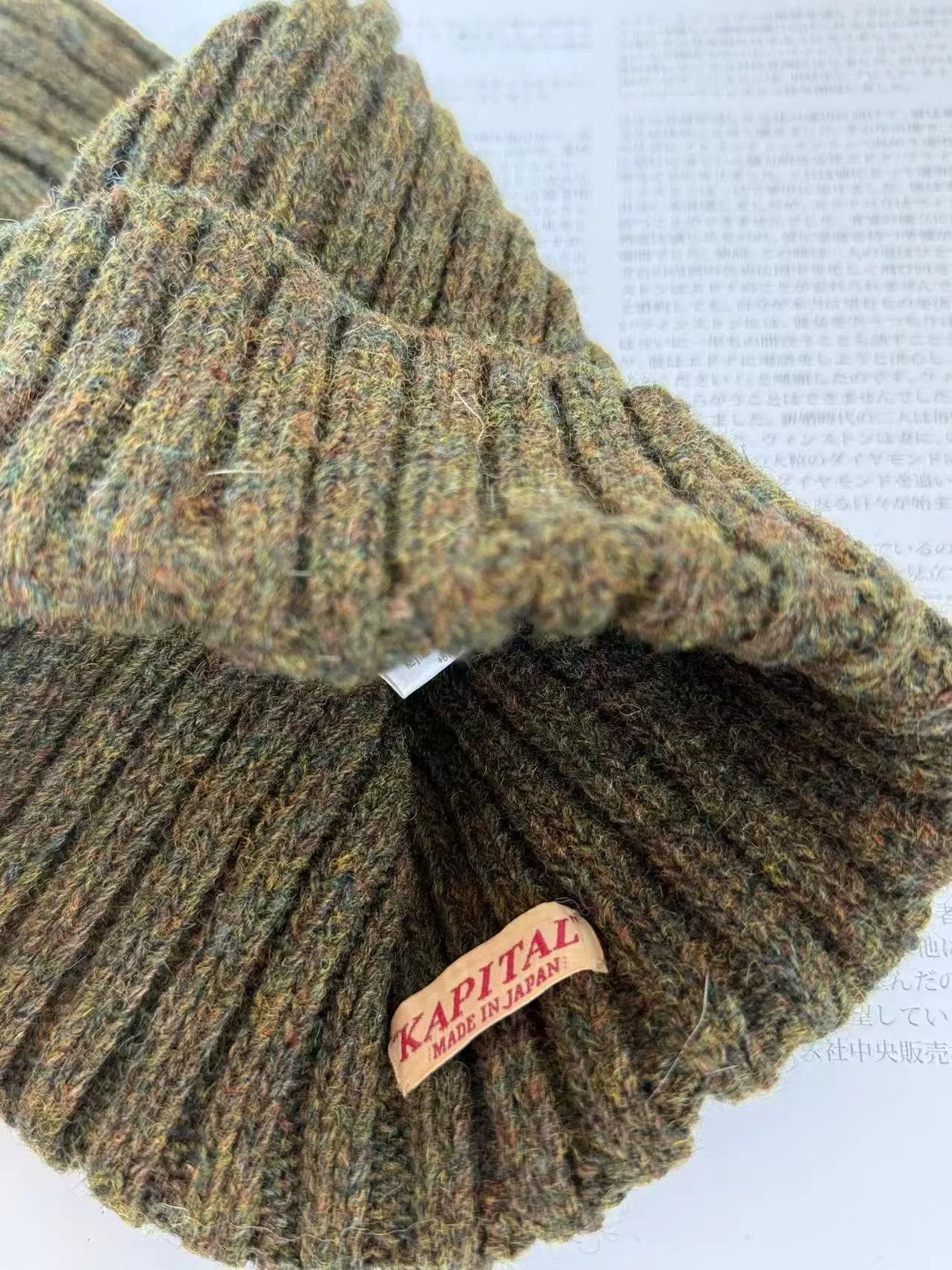Kapital Kapital All Wool Black Beanie Size ONE SIZE - 6 Thumbnail