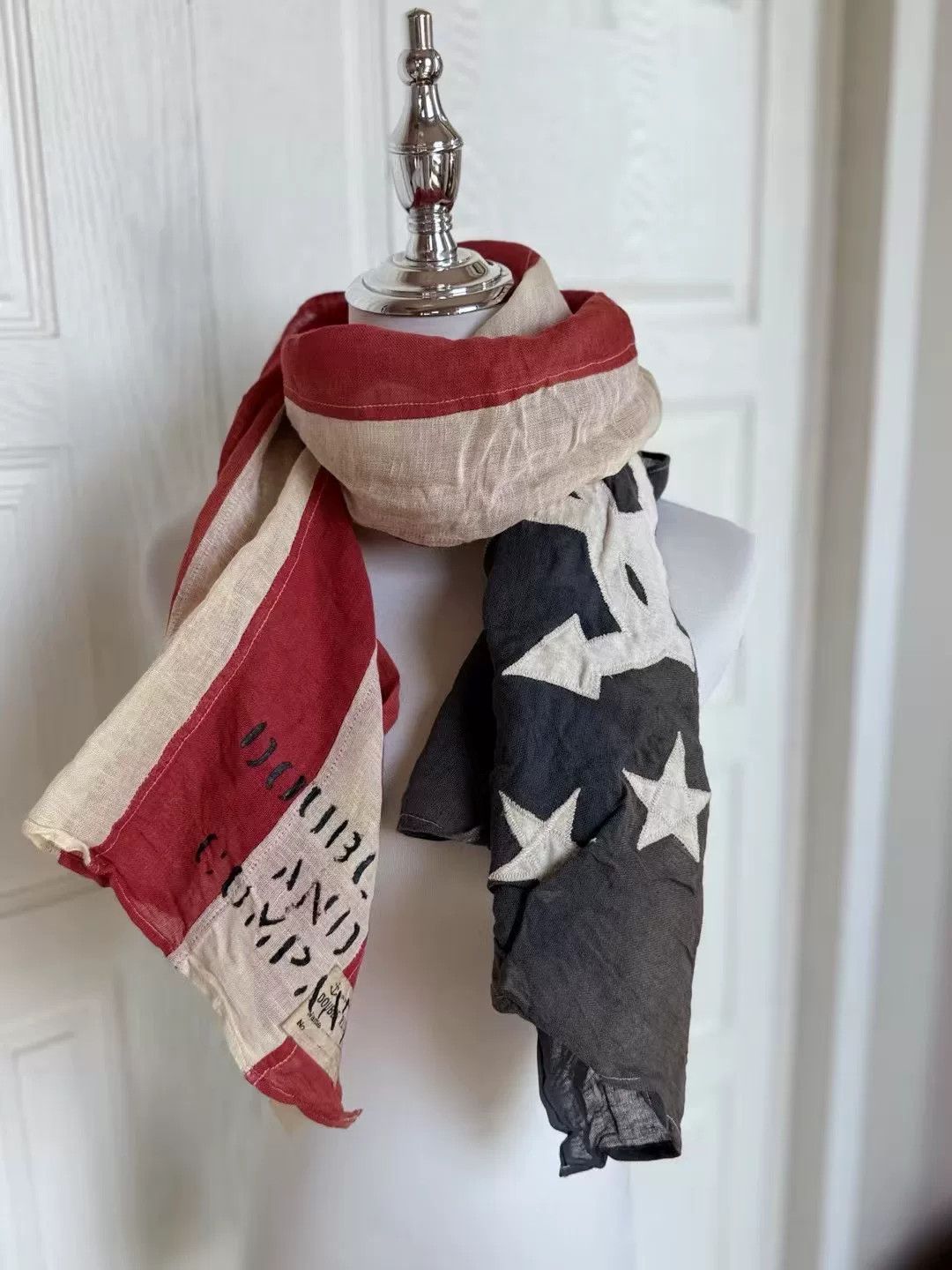 RRL Ralph Lauren RRL DoubleL Cotton-Linen Scarf Shawl Size ONE SIZE - 7 Thumbnail
