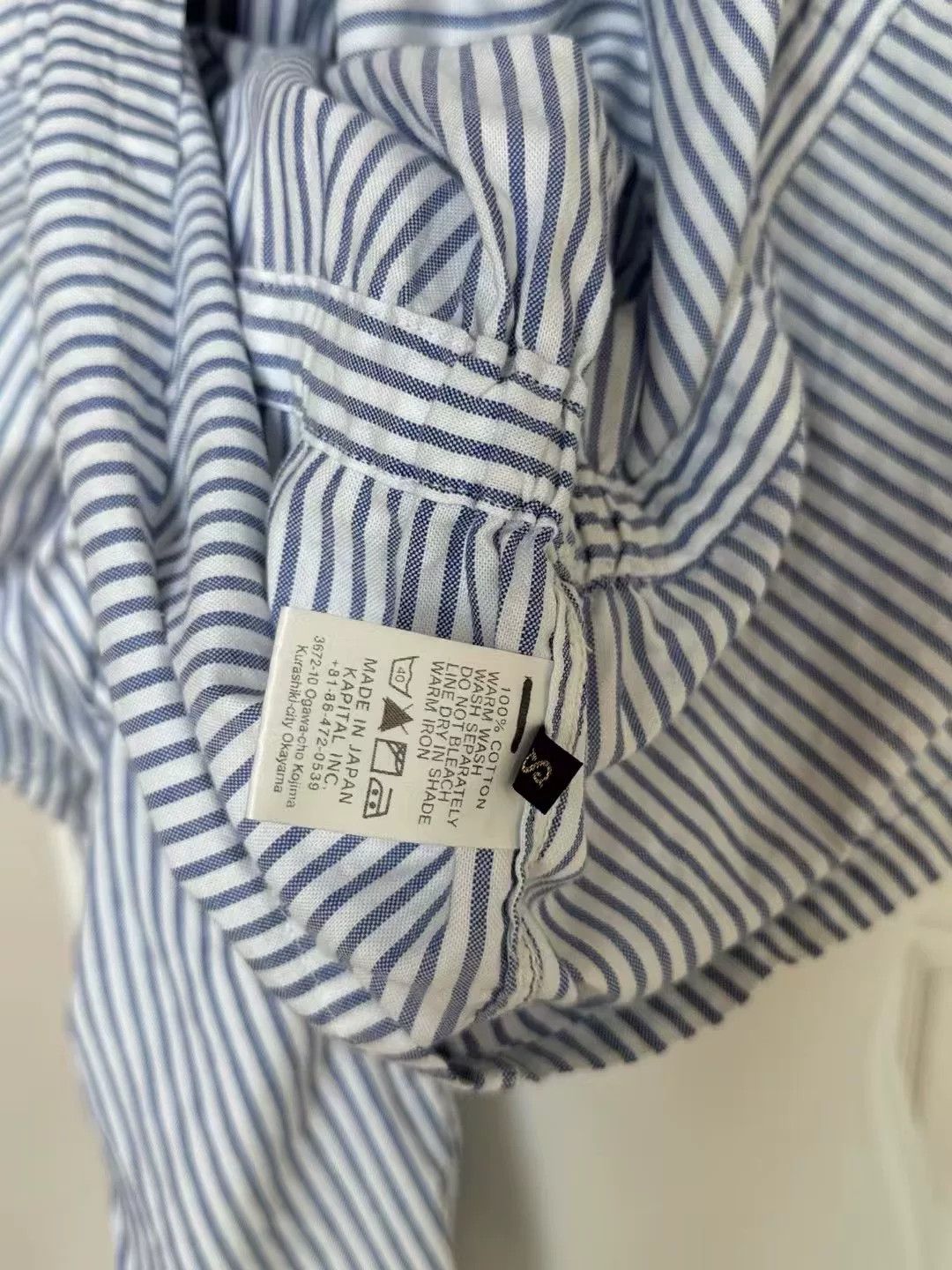 Kapital Kapital Navy Stripe Shirt Sweatshirt Size US S / EU 44-46 / 1 - 8 Thumbnail