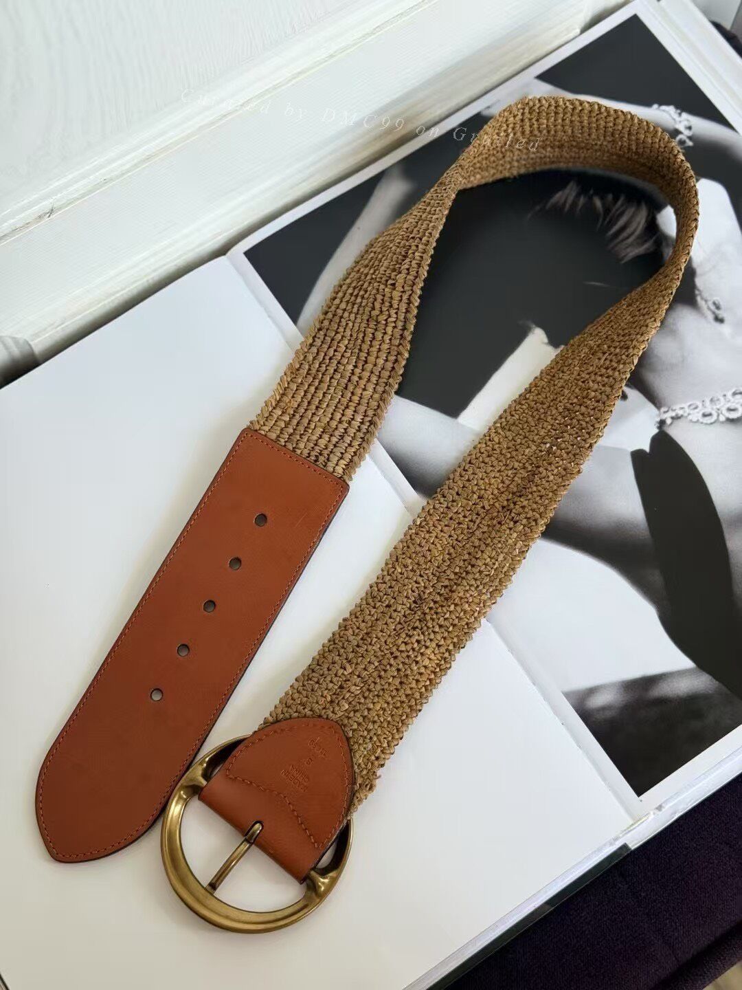 Polo Ralph Lauren POLO Ralph Lauren Straw Leather Belt Size ONE SIZE - 4 Thumbnail