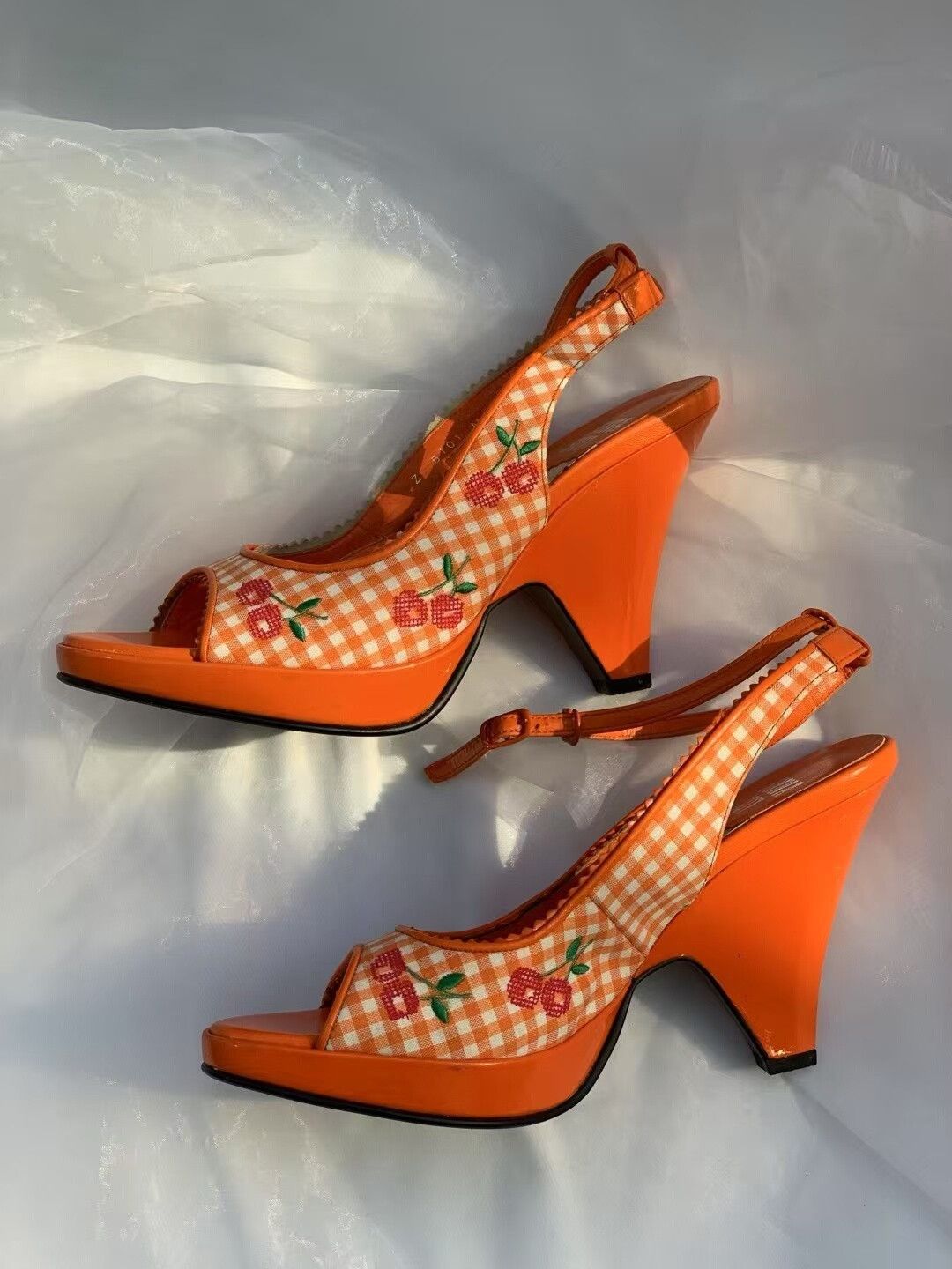 Anna Sui Anna Sui Vintage Checkerboard Sandals Size US 5 / IT 35 - 4 Thumbnail